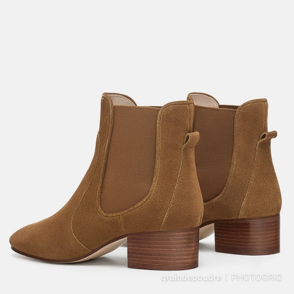 Zara Suede Leather Tan Chelsea Boot 36 37 38 39 42 - Picture 4 of 6